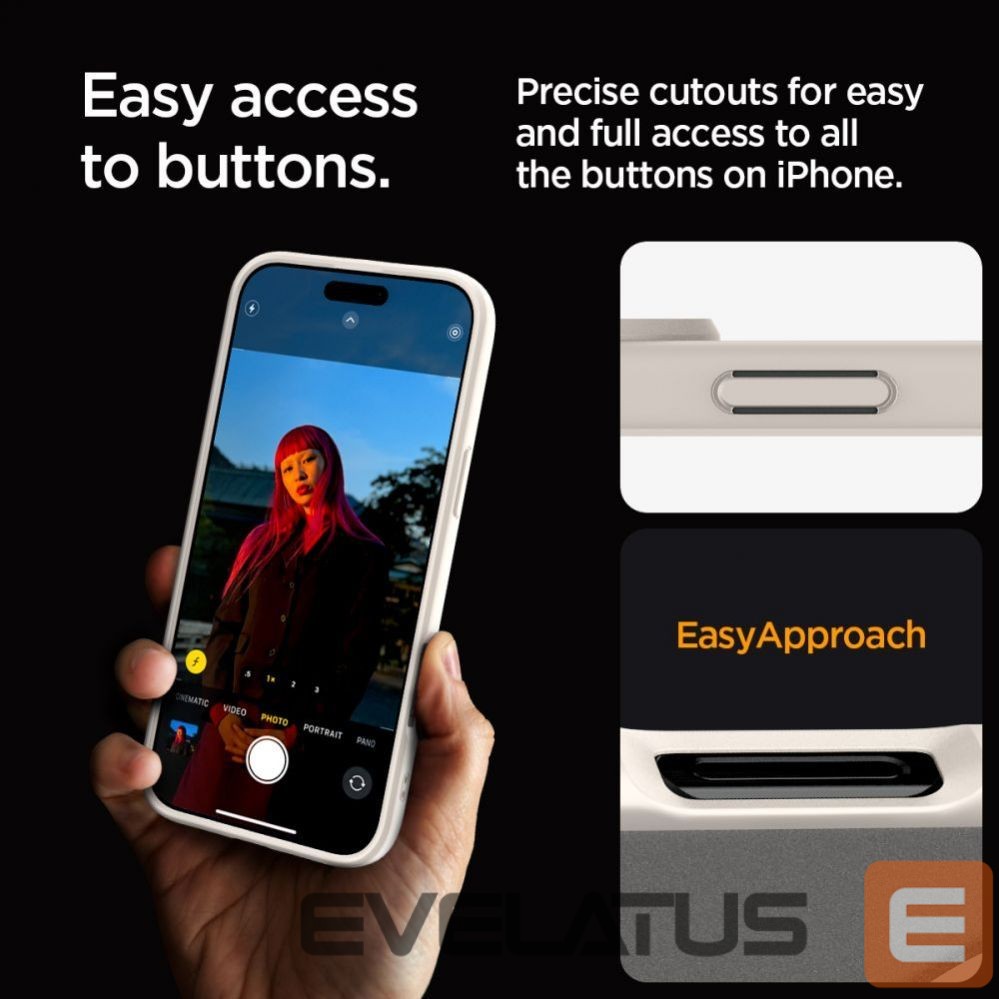 Back panel cover Spigen Spigen Ultra Hybrid Mag case with MagSafe for iPhone 16 Pro Max - titanium