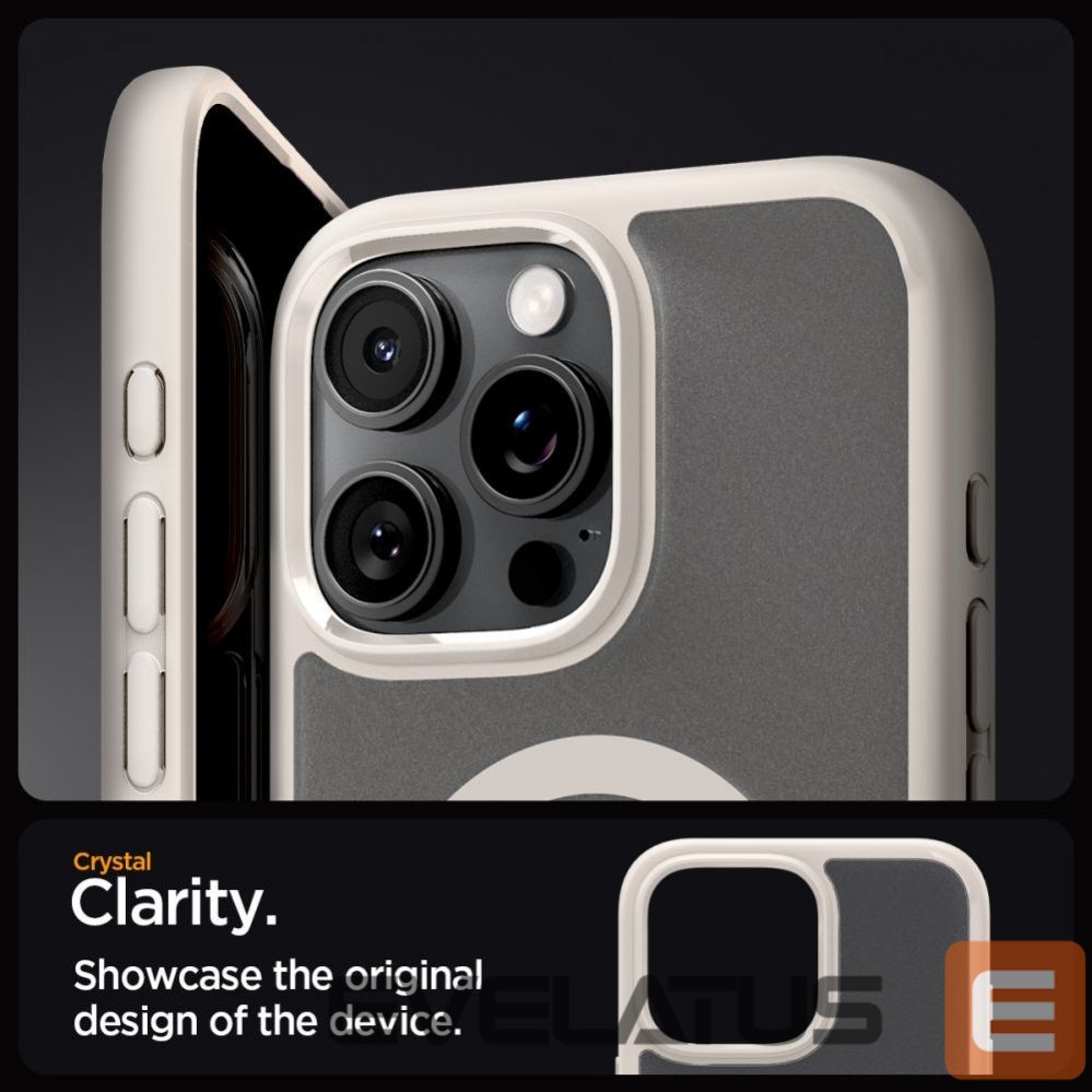 Back panel cover Spigen Spigen Ultra Hybrid Mag case with MagSafe for iPhone 16 Pro Max - titanium