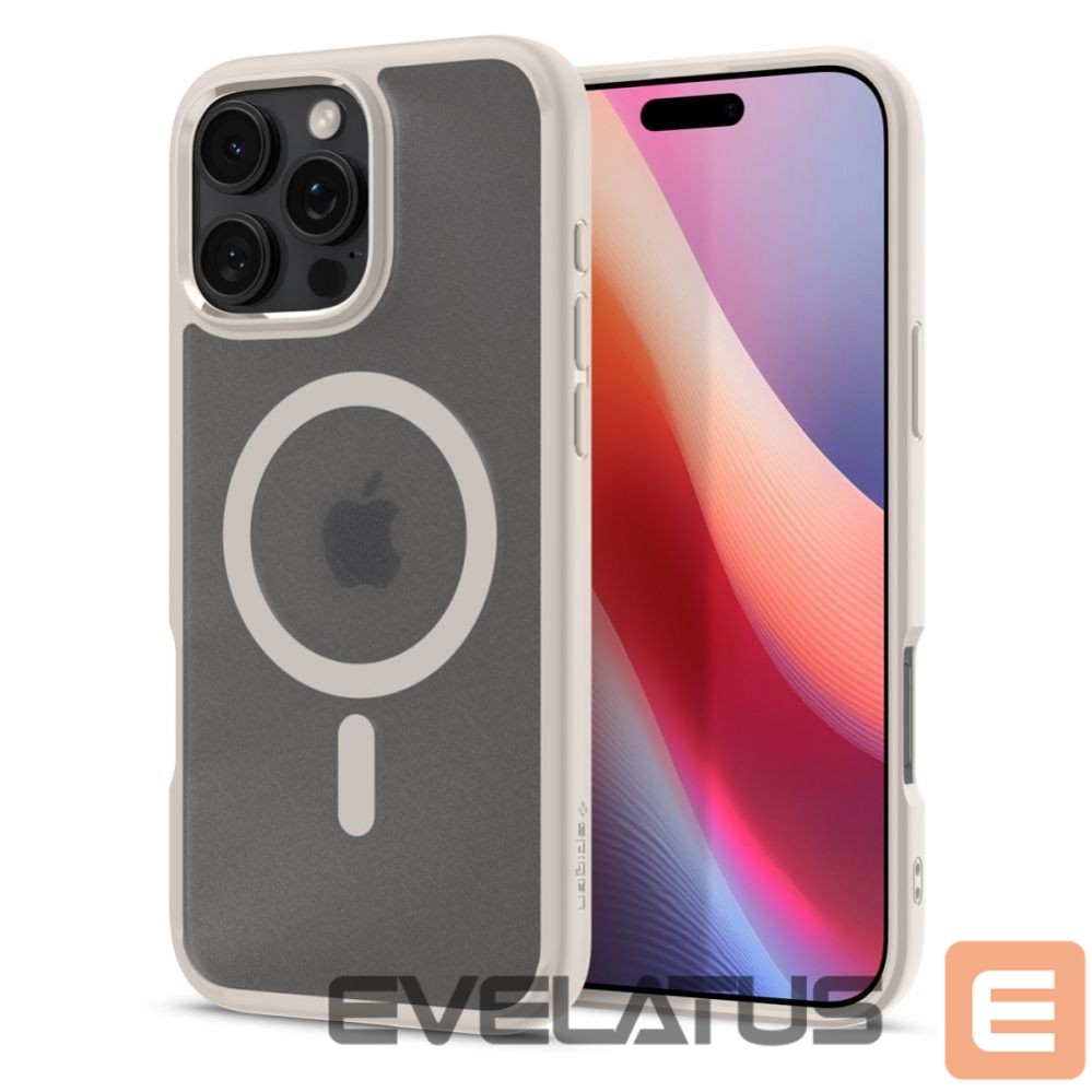 Back panel cover Spigen Spigen Ultra Hybrid Mag case with MagSafe for iPhone 16 Pro Max - titanium