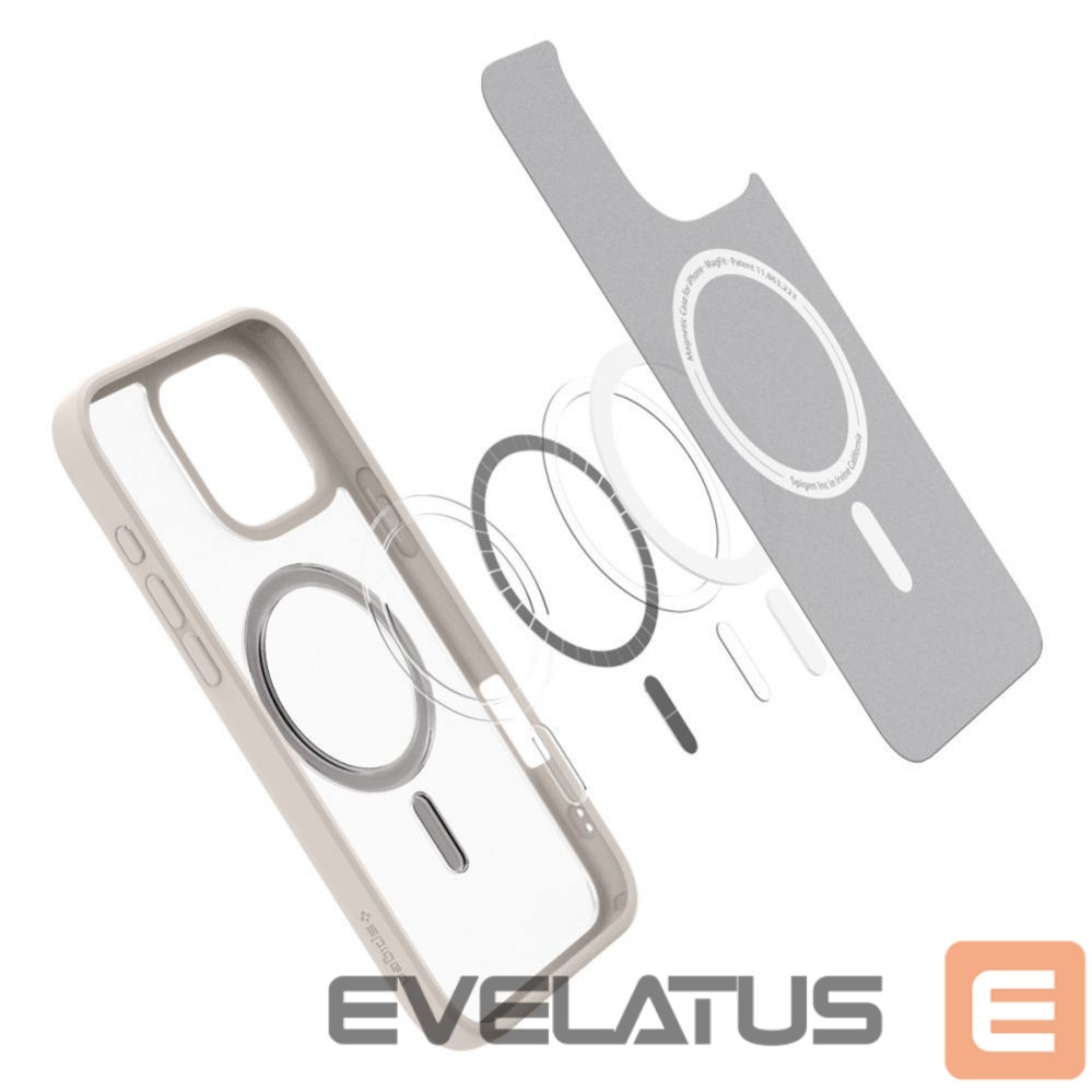 Back panel cover Spigen Spigen Ultra Hybrid Mag case with MagSafe for iPhone 16 Pro Max - titanium