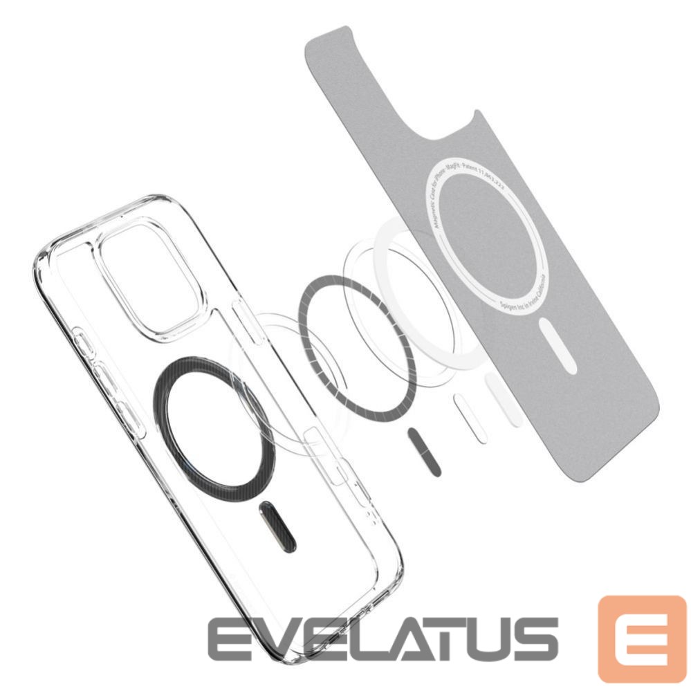 Back panel cover Spigen Spigen Ultra Hybrid Mag Case with MagSafe Carbon Fiber for iPhone 16 Pro Max - Dark Gray