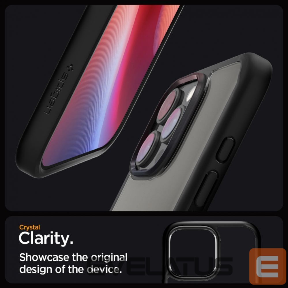 Back panel cover Spigen Spigen Ultra Hybrid Case for iPhone 16 Pro Max - Matte Black