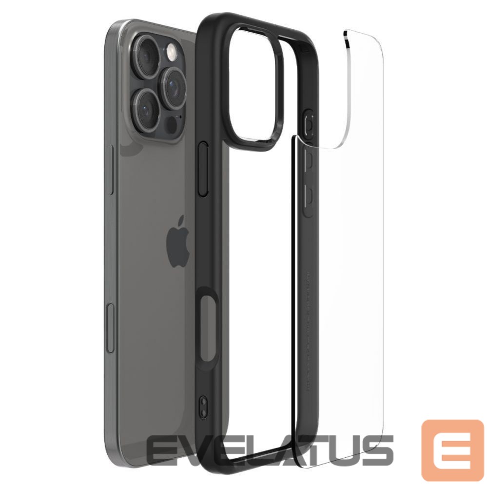 Back panel cover Spigen Spigen Ultra Hybrid Case for iPhone 16 Pro Max - Matte Black