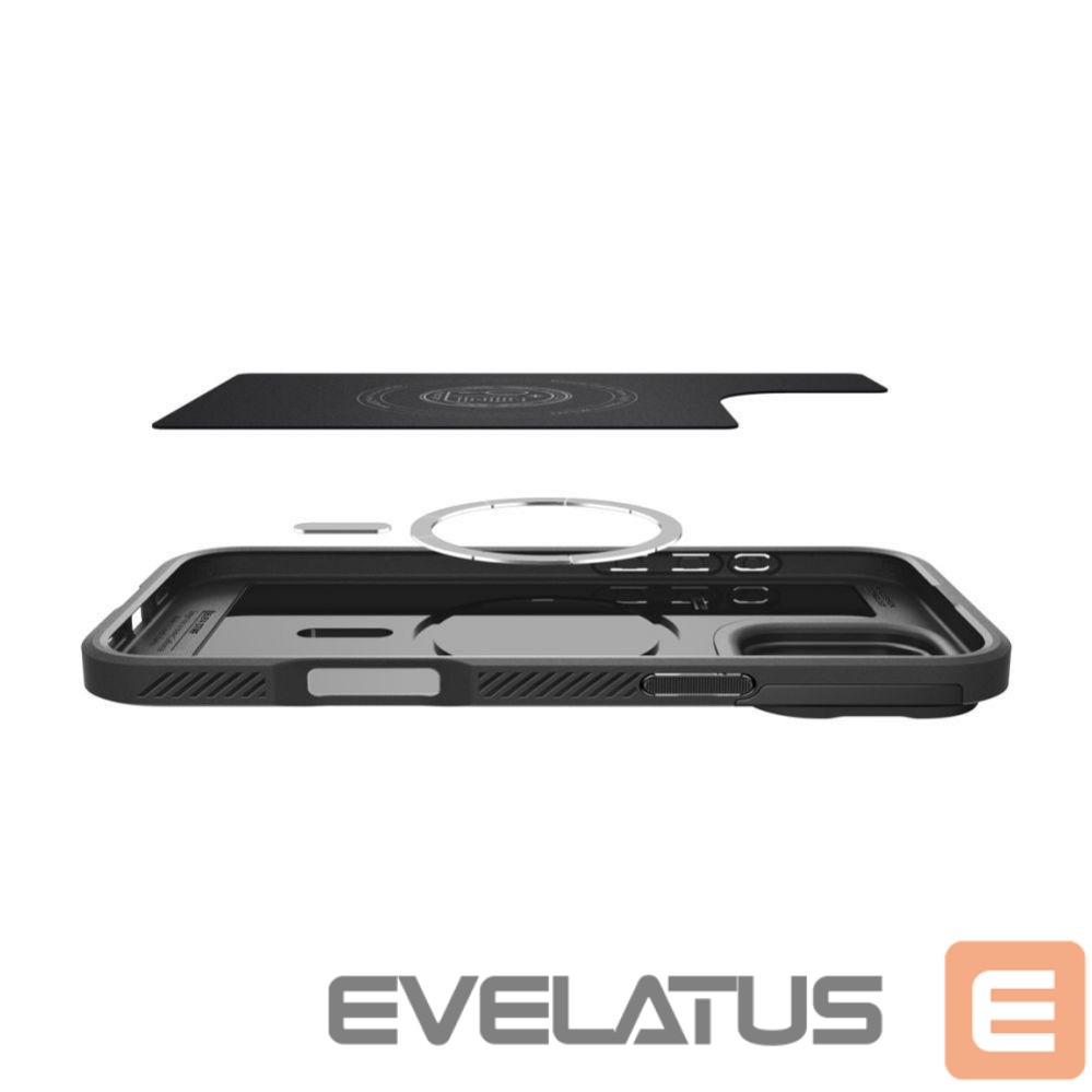 Back panel cover Spigen Spigen Optik Armor Mag Case with MagSafe for iPhone 16 Pro Max - Black
