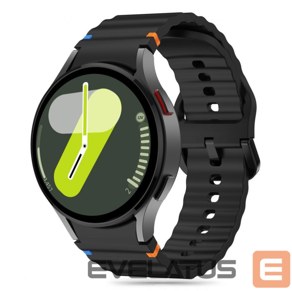 Other Phone Accessory Tech-Protect Tech-Protect Silicone Sport Strap for Samsung Galaxy Watch 4 / 5 / 5 Pro / 6 / 7 / FE - Black