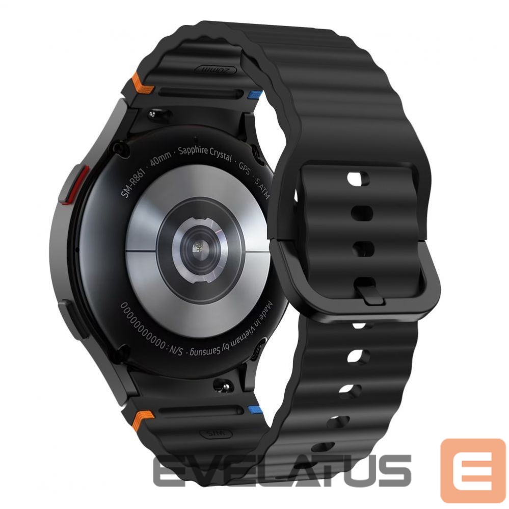 Other Phone Accessory Tech-Protect Tech-Protect Silicone Sport Strap for Samsung Galaxy Watch 4 / 5 / 5 Pro / 6 / 7 / FE - Black