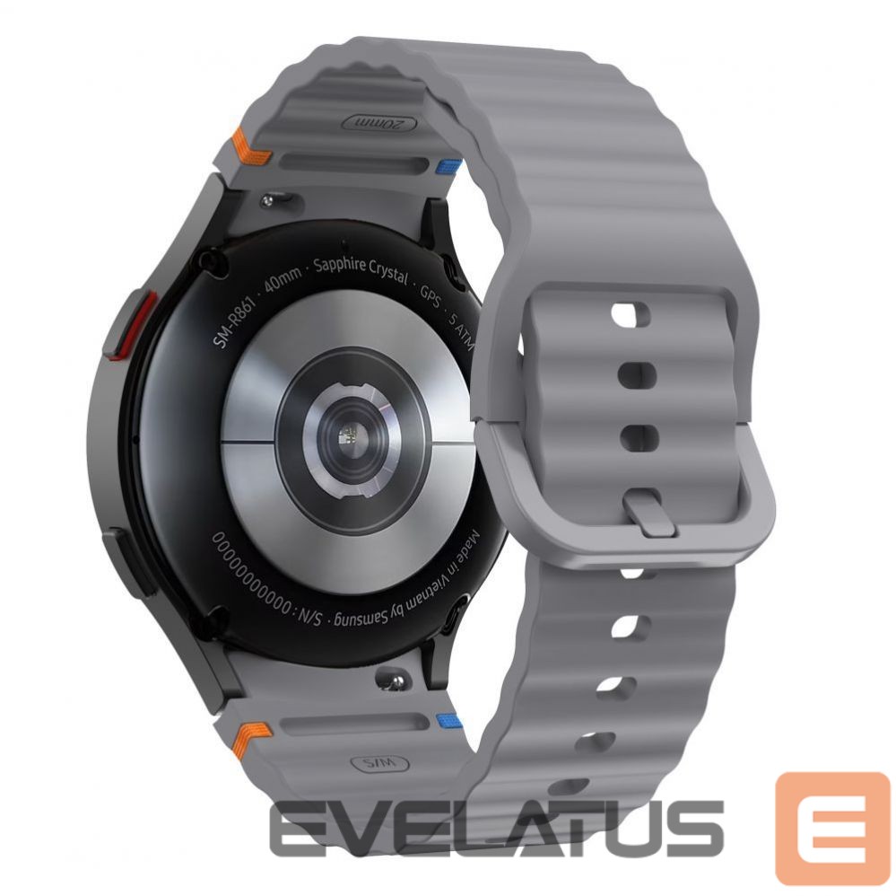 Other Phone Accessory Tech-Protect Tech-Protect Silicone Sport Strap for Samsung Galaxy Watch 4 / 5 / 5 Pro / 6 / 7 / FE - Gray