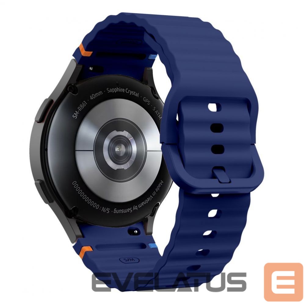 Other Phone Accessory Tech-Protect Tech-Protect Silicone Sport Strap for Samsung Galaxy Watch 4 / 5 / 5 Pro / 6 / 7 / FE - Blue
