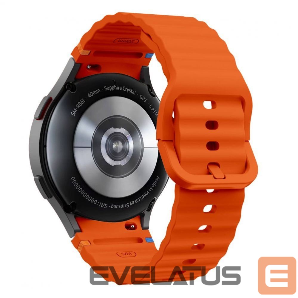 Other Phone Accessory Tech-Protect Tech-Protect Silicone Sport Strap for Samsung Galaxy Watch 4 / 5 / 5 Pro / 6 / 7 / FE - Orange