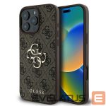 Other Phone Accessory Guess  Guess 4G Big Logo iPhone 16 Pro Case - Brown