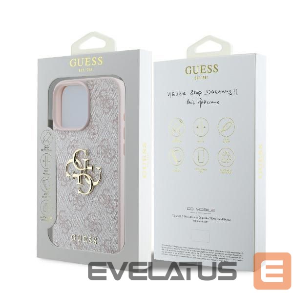 Other Phone Accessory Guess Guess 4G Big Logo Case for iPhone 16 Pro - Pink