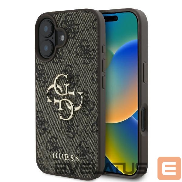 Other Phone Accessory Guess Guess 4G Big Logo iPhone 16 Case - Brown