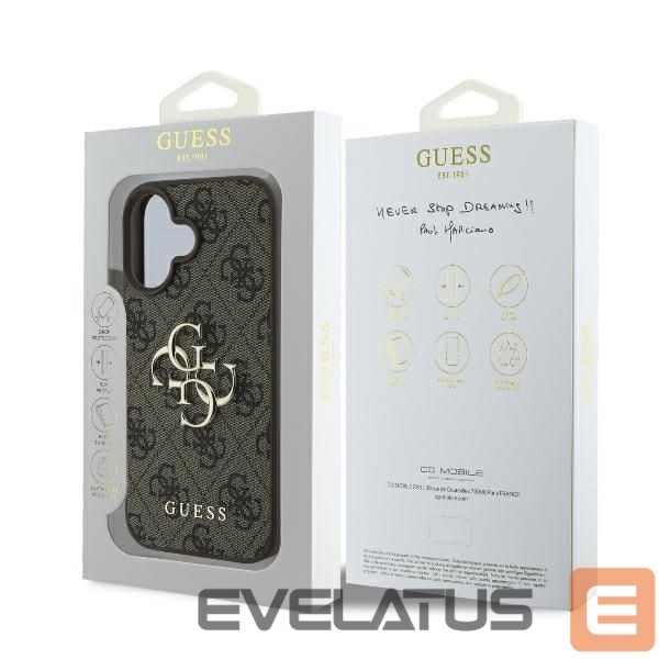 Other Phone Accessory Guess Guess 4G Big Logo iPhone 16 Case - Brown