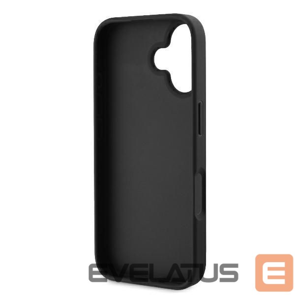 Other Phone Accessory Guess Guess Leather Metal Logo Strass Crossbody Case for iPhone 16 - Black