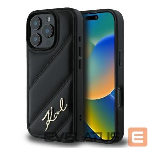 Other Phone Accessory Karl Lagerfeld Apple iPhone 16 Pro Quilted Signature Case Black