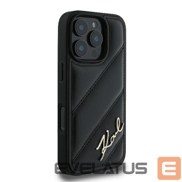 Other Phone Accessory Karl Lagerfeld Apple iPhone 16 Pro Quilted Signature Case Black