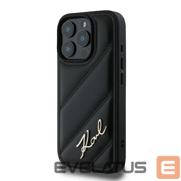 Other Phone Accessory Karl Lagerfeld Apple iPhone 16 Pro Quilted Signature Case Black