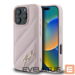 Other Phone Accessory Karl Lagerfeld Apple Karl Lagerfeld Quilted Signature iPhone 16 Pro Case - Pink Pink