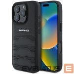 Other Phone Accessory Mercedes-Benz  AMG Leather Debossed Lines Black Logo iPhone 16 Pro Max Case - Black 