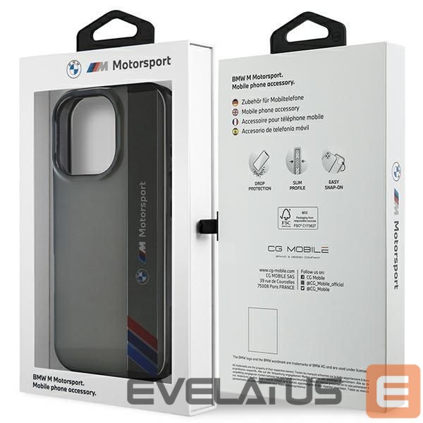 Other Phone Accessory BMW BMW Motosport IML Vertical Stripe iPhone 16 Pro Case - Gray