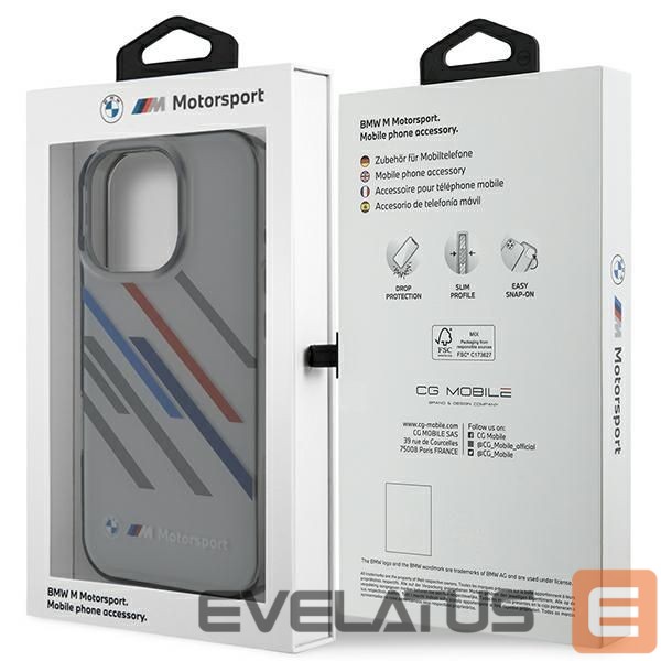 Other Phone Accessory BMW BMW Motosport IML Random Stripes iPhone 16 Pro Case - Gray