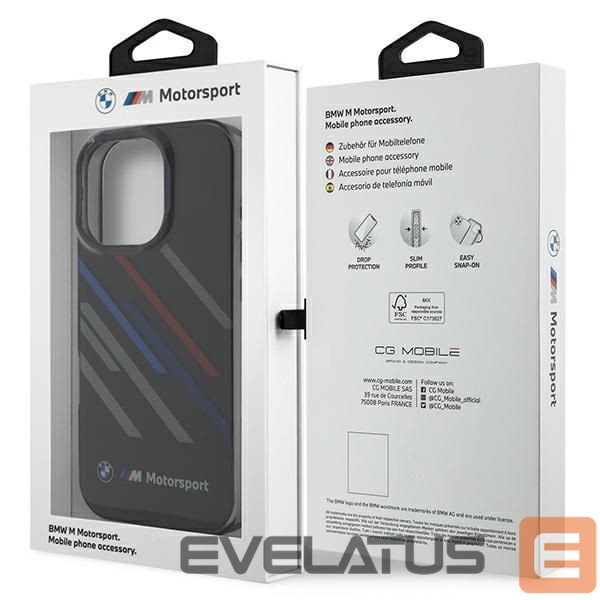 Other Phone Accessory BMW BMW Motosport IML Random Stripes iPhone 16 Pro Max Case - Black