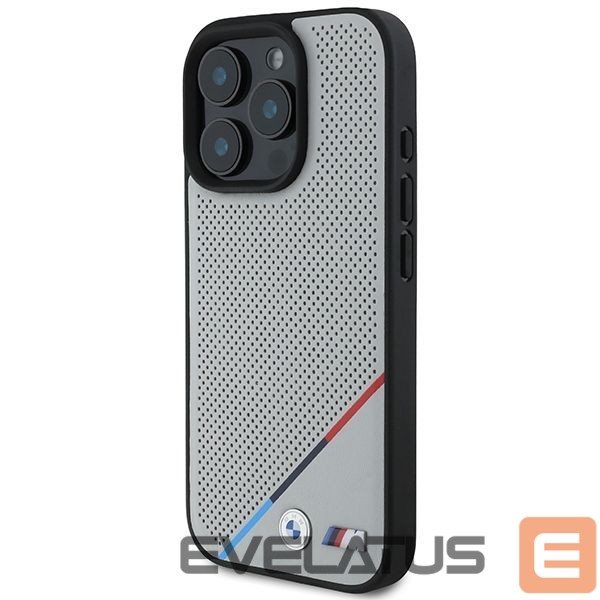 Other Phone Accessory BMW BMW M Perforated Tricolor Line MagSafe Case for iPhone 16 Pro - Gray