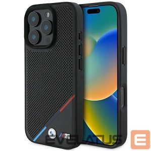 Other Phone Accessory BMW  BMW M Perforated Tricolor Line MagSafe Case for iPhone 16 Pro - Black 