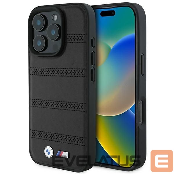 Other Phone Accessory BMW BMW M Perforated And Stitched Line MagSafe case for iPhone 16 Pro - black