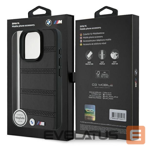 Other Phone Accessory BMW BMW M Perforated And Stitched Line MagSafe case for iPhone 16 Pro - black