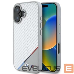 Other Phone Accessory BMW  BMW M Carbon Tricolor Line MagSafe iPhone 16 Case - Gray 
