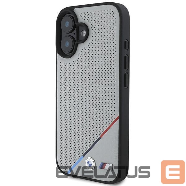 Other Phone Accessory BMW BMW M Perforated Tricolor Line MagSafe iPhone 16 Case - Gray