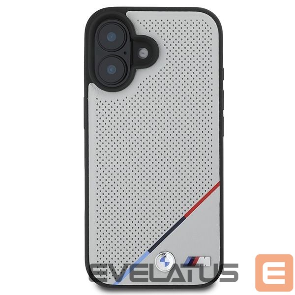 Other Phone Accessory BMW BMW M Perforated Tricolor Line MagSafe iPhone 16 Case - Gray