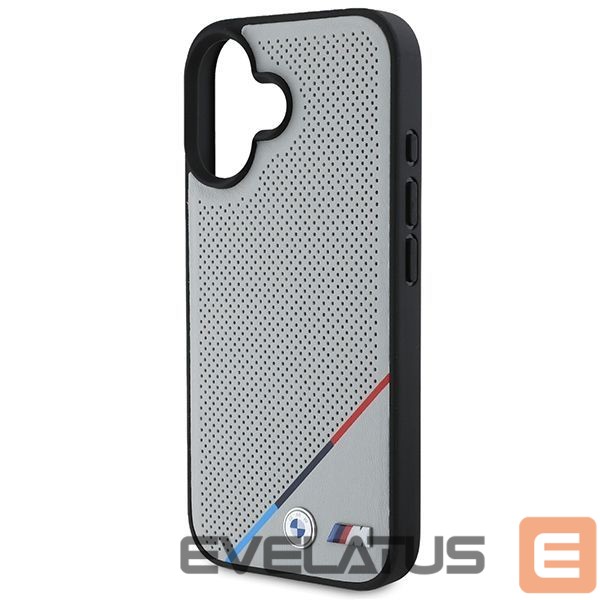 Other Phone Accessory BMW BMW M Perforated Tricolor Line MagSafe iPhone 16 Case - Gray