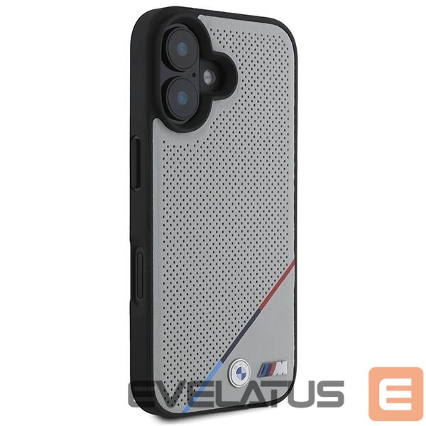 Other Phone Accessory BMW BMW M Perforated Tricolor Line MagSafe iPhone 16 Case - Gray