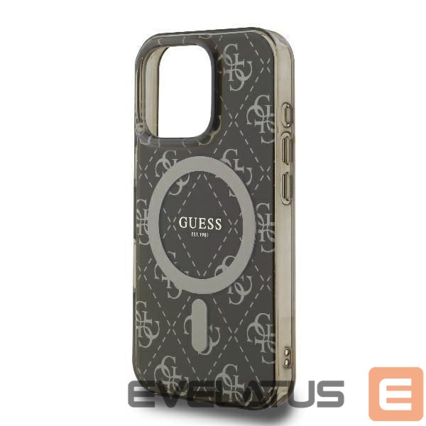 Other Phone Accessory Guess Guess IML 4G Background MagSafe iPhone 16 Pro Case - Brown