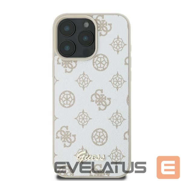 Other Phone Accessory Guess Guess Peony Script Logo MagSafe iPhone 16 Pro Case - White