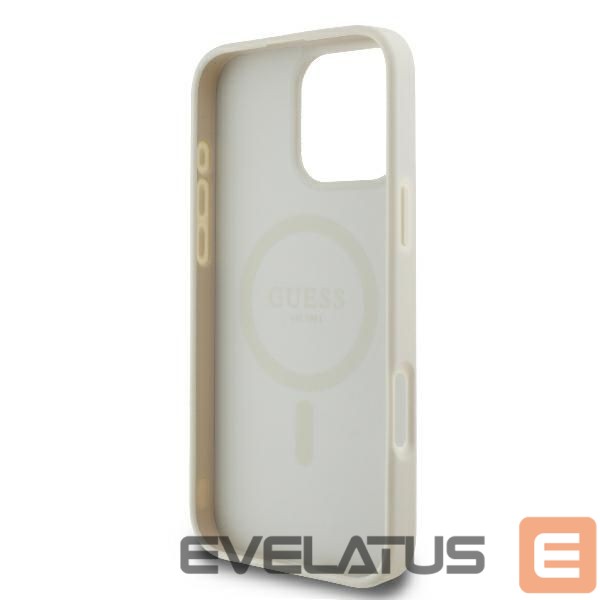 Other Phone Accessory Guess Guess Peony Script Logo MagSafe iPhone 16 Pro Case - White