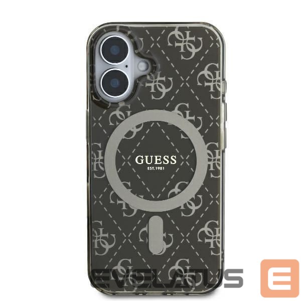 Other Phone Accessory Guess Guess IML 4G Background MagSafe iPhone 16 Plus Case - Brown