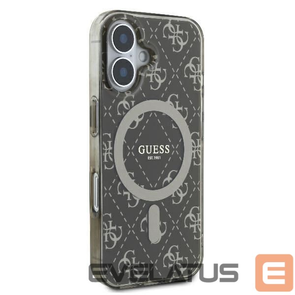 Other Phone Accessory Guess Guess IML 4G Background MagSafe iPhone 16 Case - Brown