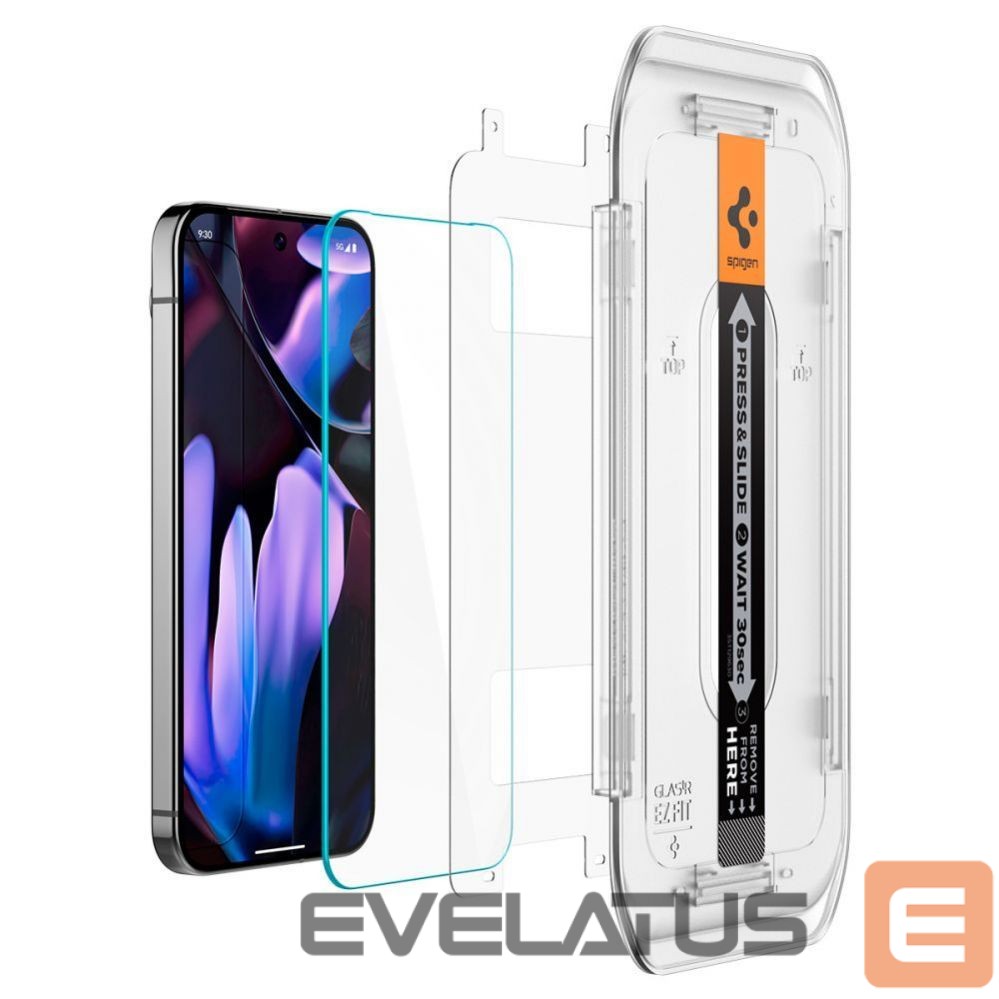 Other Phone Accessory Spigen Spigen Glas.tR EZ Fit Tempered Glass with Applicator for Google Pixel 10 / 10 Pro / 9 / 9 Pro (2 pcs.)