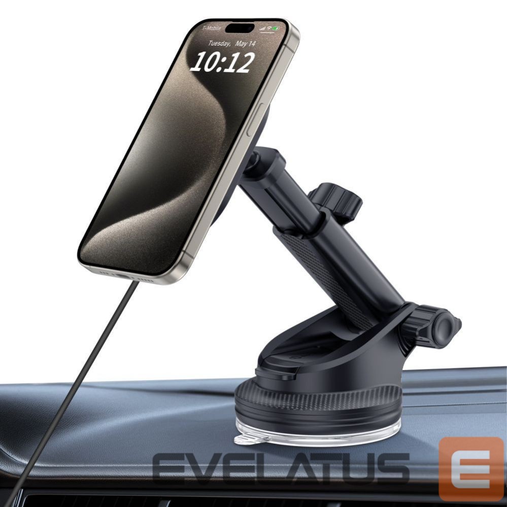 Other Phone Accessory Tech-Protect Tech-Protect MM15W-V6 15W Car Charger Holder with MagSafe for Dashboard and Air Vent - Black