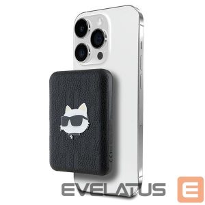 Other Phone Accessory Karl Lagerfeld  Karl Lagerfeld Powerbank inductive KLPB5FPGKSCHHK 16W 5000mAh black/black Choupette Head Pin MagSafe 