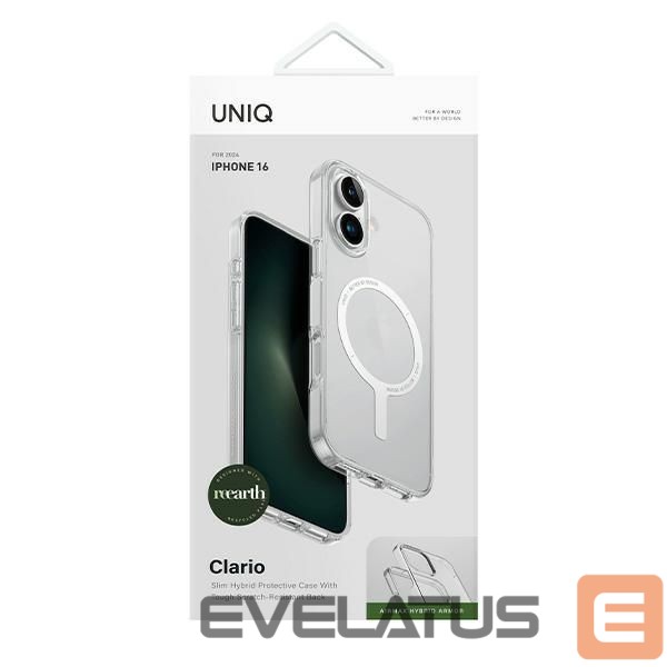 Other Phone Accessory UNIQ Uniq Clario iPhone 16 6.1" Magclick Charging case transparent/lucent clear