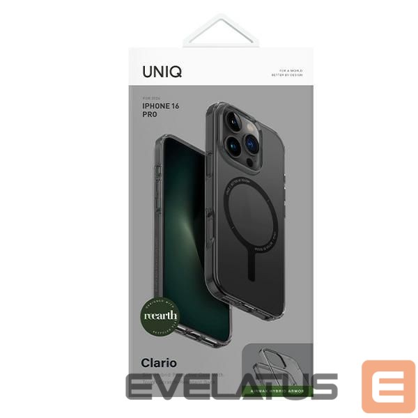 Other Phone Accessory UNIQ Uniq Clario case iPhone 16 Pro 6.3" Magclick Charging smoke/smoke