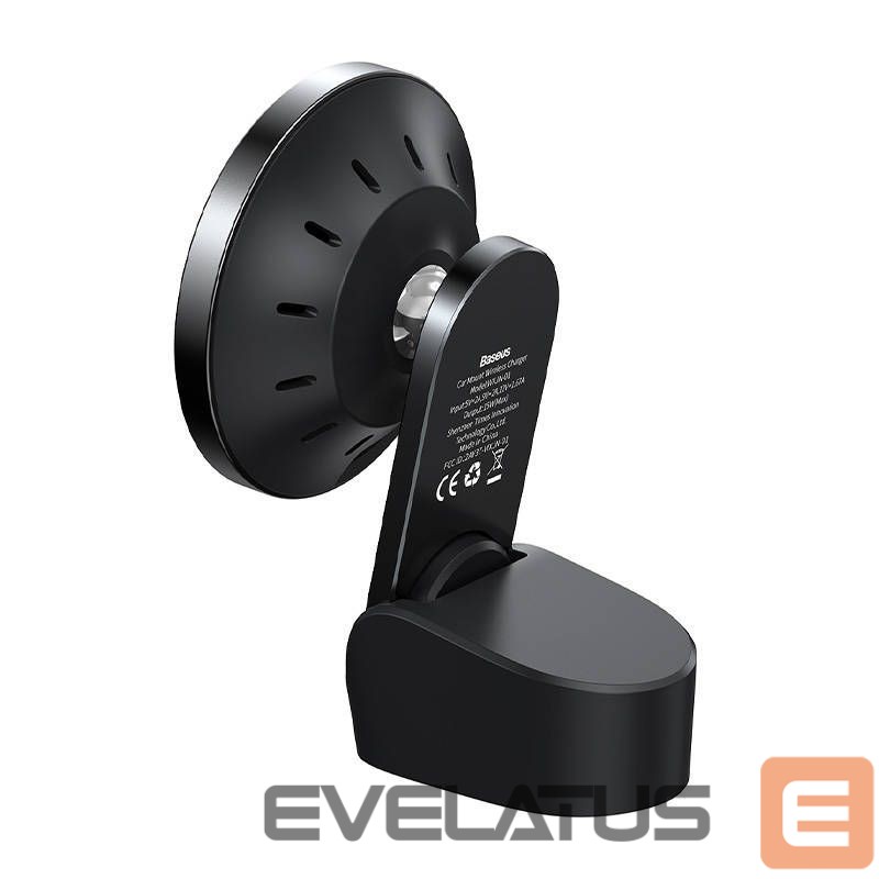 Auto holder Baseus Baseus Big Energy car mount with wireless charger 15W for Iphone 12 / Iphone 13 (Black)