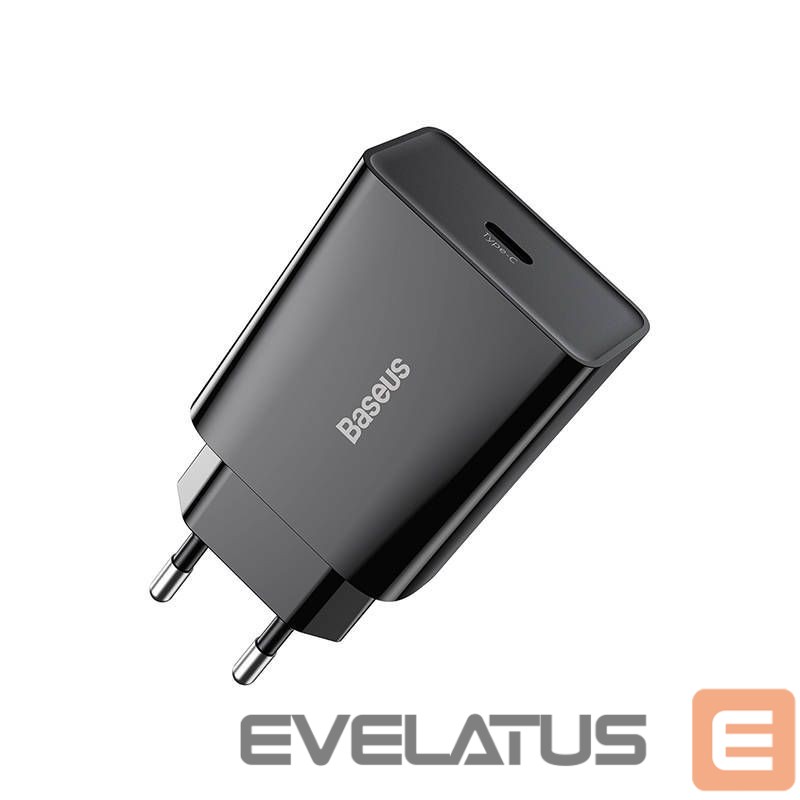Adapter Baseus Baseus Speed Mini Quick Charger, USB-C, PD, 3A, 20W (black)