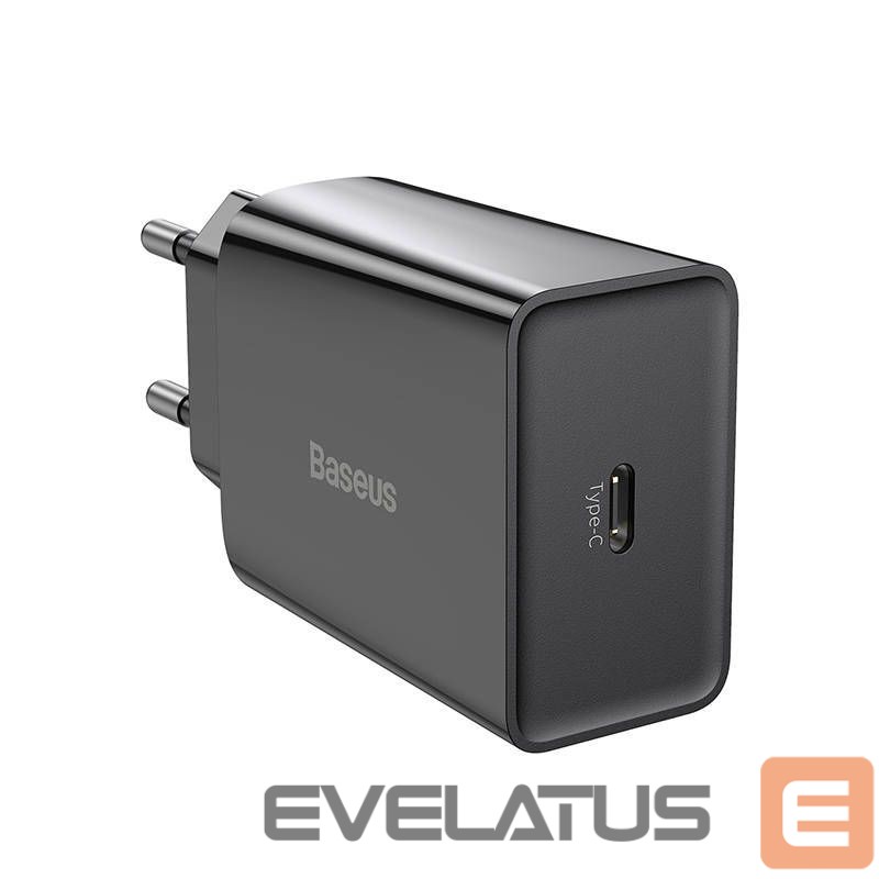 Adapter Baseus Baseus Speed Mini Quick Charger, USB-C, PD, 3A, 20W (black)