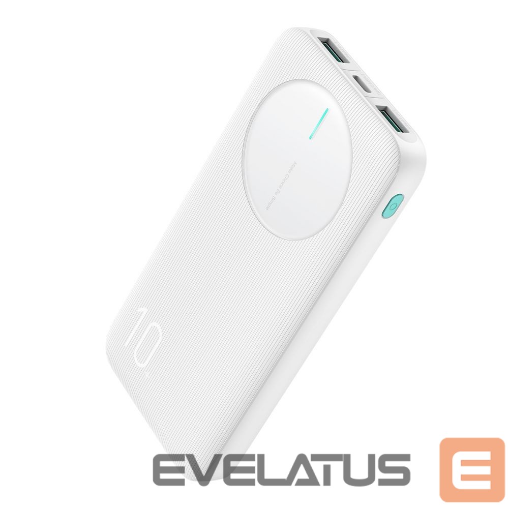 Power bank Joyroom Powerbank Joyroom JR-PBF12 10000mAh 2.4A 2x USB-A 1x USB-C - white