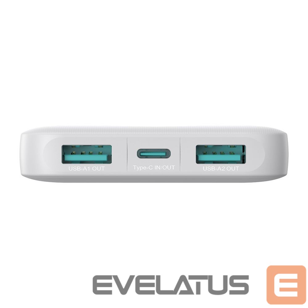 Power bank Joyroom Powerbank Joyroom JR-PBF12 10000mAh 2.4A 2x USB-A 1x USB-C - white